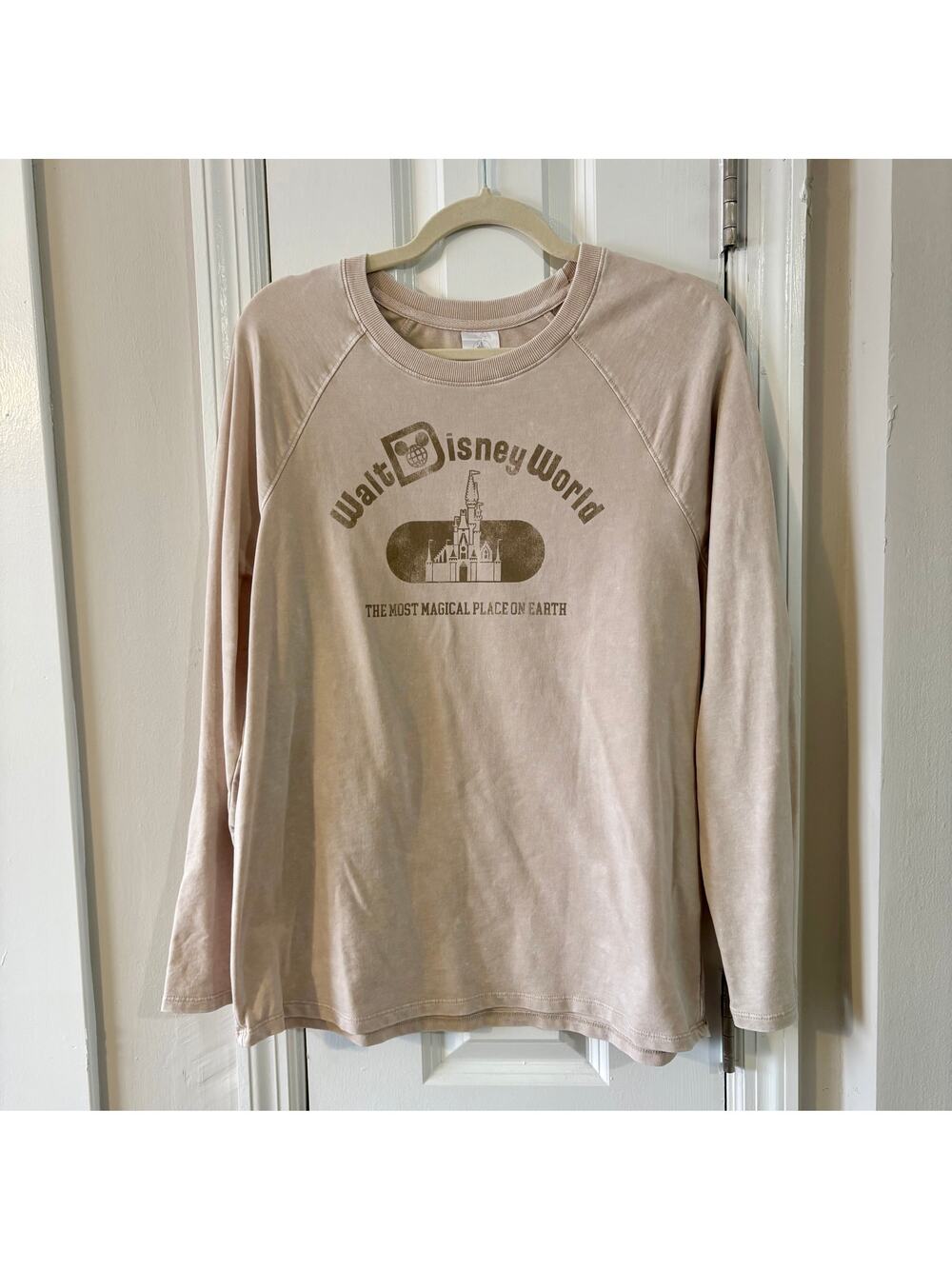 Walt Disney World "The Most Magical Place on Earth" Cream Lightweight Sweatshirt